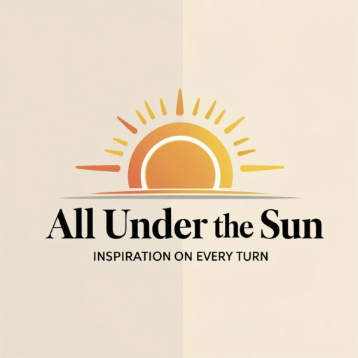 warm colorful logo with stylized sun