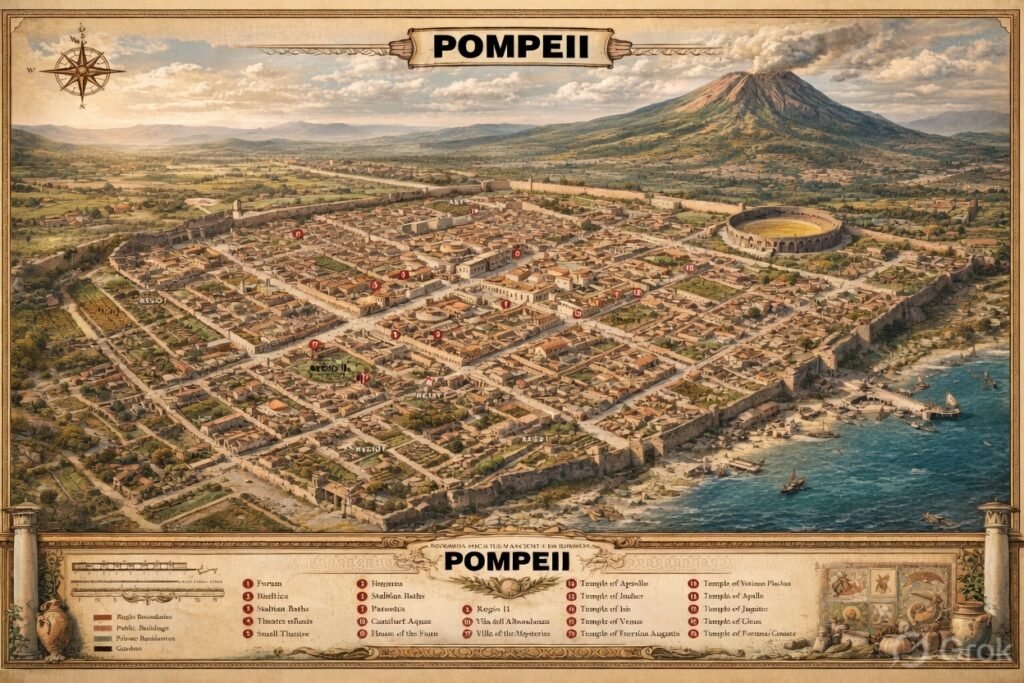 Map of Pompeii